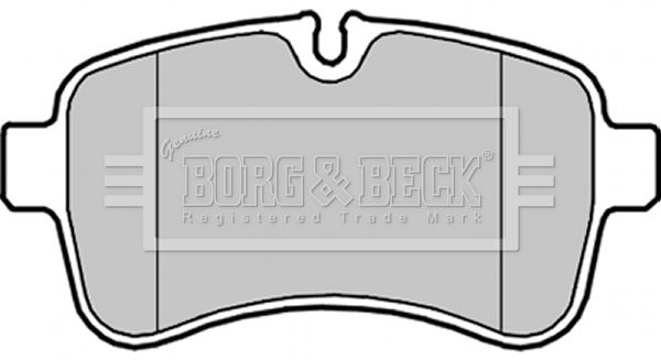 BORG & BECK Комплект тормозных колодок, дисковый тормоз BBP2034